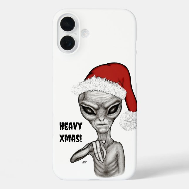 Bad Alien , Heavy Xmas ! Case-Mate iPhone Case (Back)