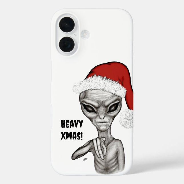 Bad Alien , Heavy Xmas ! Case-Mate iPhone Case (Back)