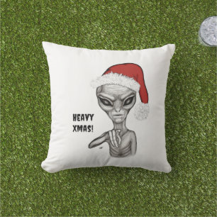 Bad Alien , Heavy Xmas ! Cushion