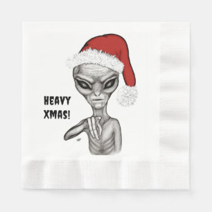 Bad Alien , Heavy Xmas ! Napkin