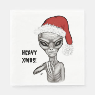 Bad Alien , Heavy Xmas ! Napkin