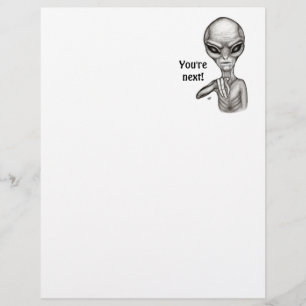 Bad Alien , You're next ! Custom Letterhead