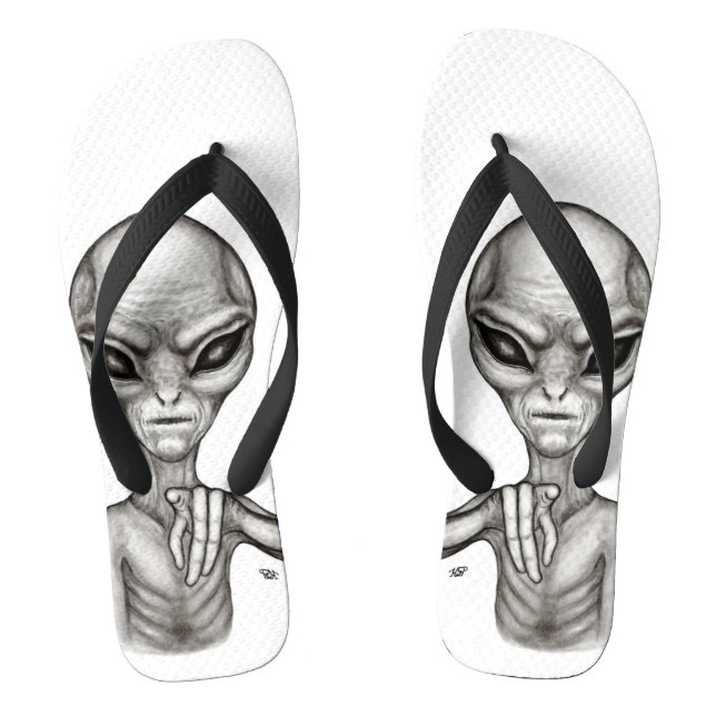 Bad Alien , You're next ! Jandals (Footbed)