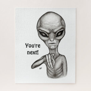 Bad Alien , You're next ! Jigsaw Puzzle