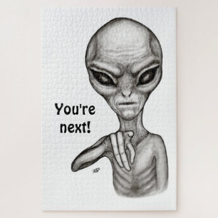 Bad Alien , You're next ! Jigsaw Puzzle