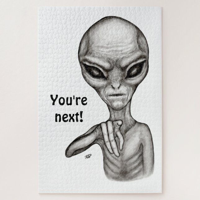 Bad Alien , You're next ! Jigsaw Puzzle (Vertical)