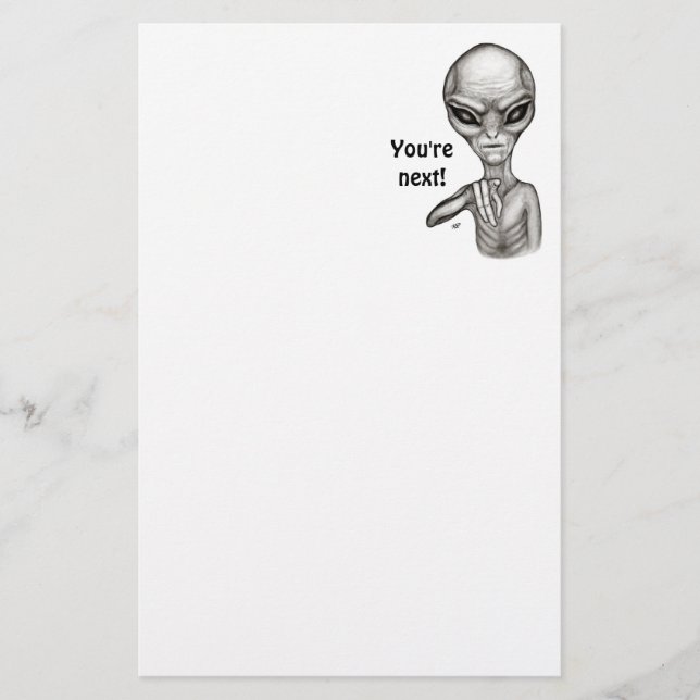 Bad Alien , You're next ! Letterhead (Front)