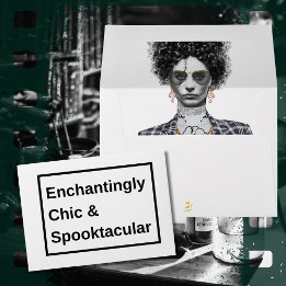 Bad and Boo-Jee Gothic Halloween Party Envelope