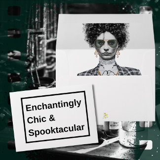 Bad and Boo-Jee Gothic Halloween Party Envelope