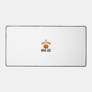Bad And Boo Jee Halloween Pumpkin Graphic_1 Desk Mat