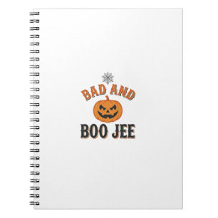 Bad And Boo Jee Halloween Pumpkin Graphic_1 Notebook