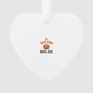Bad And Boo Jee Halloween Pumpkin Graphic_1 Ornament