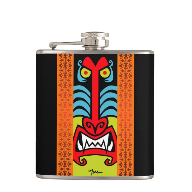 BAD ASS BABOON HIP FLASK (Front)