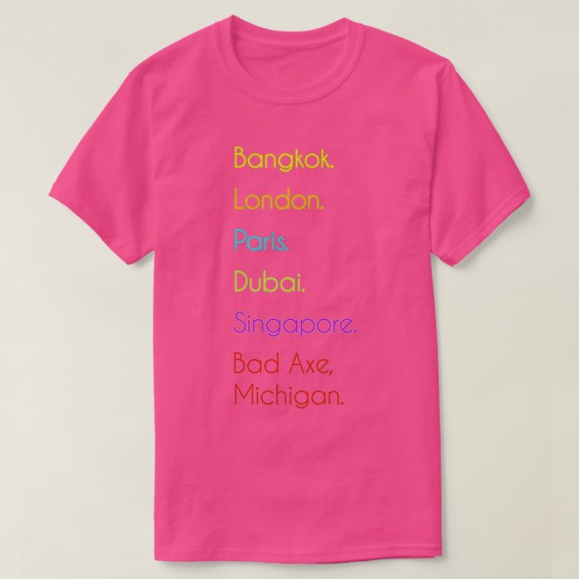 Bad Axe Michigan 2 T-Shirt (Design Front)