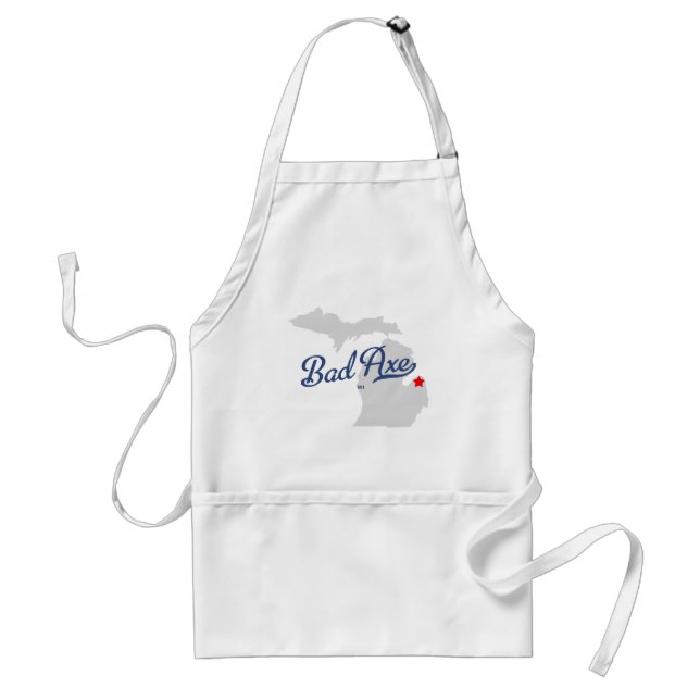 Bad Axe Michigan MI Shirt Standard Apron (Front)