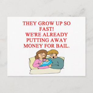 bad baby joke postcard