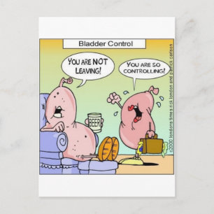 Bad Bladder Relationships Funny Gifts & Collectibl Postcard