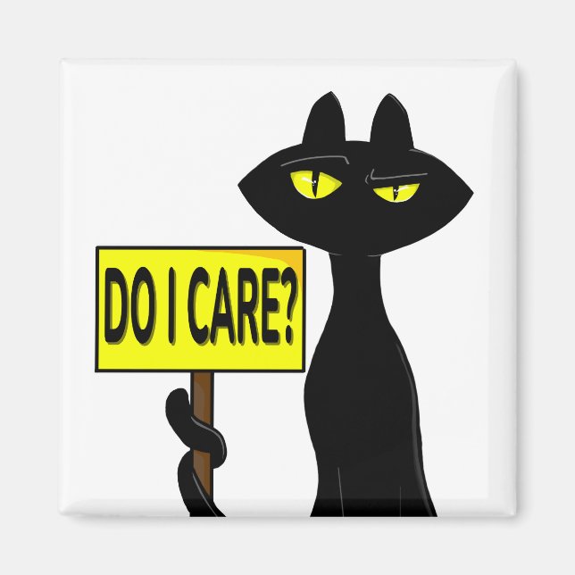 Bad Boogie Fanny Magnet - Do I Care? sign (Front)
