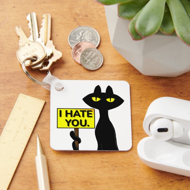 Bad Boogie Funny I Hate You Keychain (Desk)