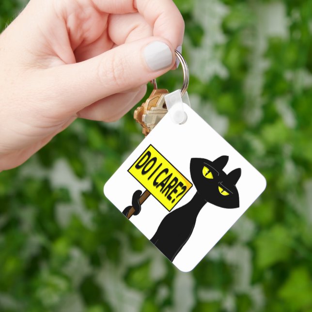 Bad Boogie Funny  Keychain - Do I Care? (Hand)