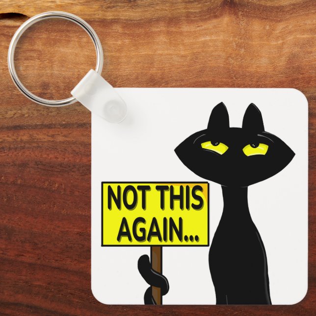 Bad Boogie Funny  Keychain - Not This Again  (Front)