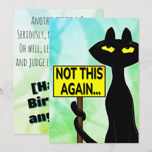 Bad Boogie Sarcastic  Birthday Card 