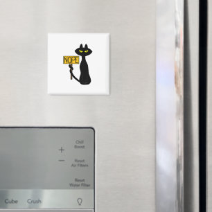 Bad Boogie -The Cat- "NOPE" funny Magnets