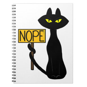  Bad Boogie -The Cat- "NOPE" funny Notebooks