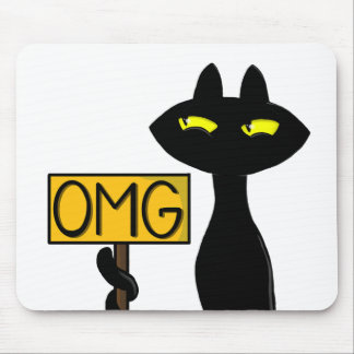 Bad Boogie -The Cat- "OMG" funny Mouse Pads