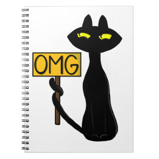 Bad Boogie -The Cat- "OMG" funny Notebooks