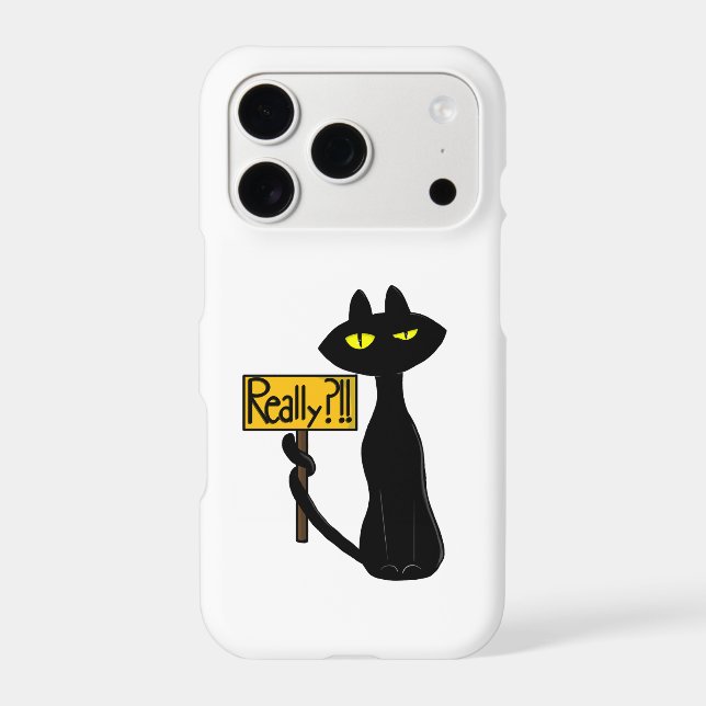 Bad Boogie - The Cat- "Really" funny Phone Case (Back)