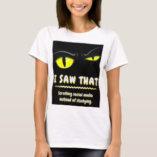 Bad Boogie The Cat  Student Sarcastic College  T-Shirt