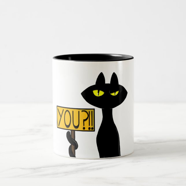Bad Boogie -The Cat- "You?!!" funny Mugs Cups (Center)