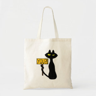 Bad Boogie -The Cat- "You?!!" funny Tote Bags