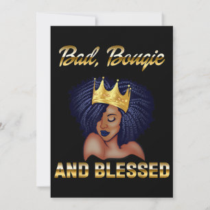 Bad Bougie And Blessed Bougie Gift For Women Black Invitation