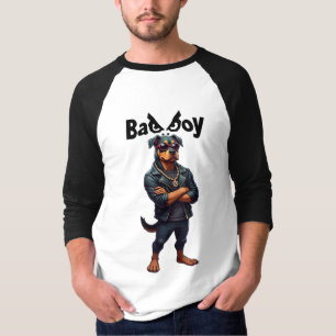 "Bad Boy Vibes Raglan T-Shirt - Bold & Fearless De
