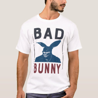 Bad Bunny Funny Hip Hop Rabbit Design Ideas T-Shirt