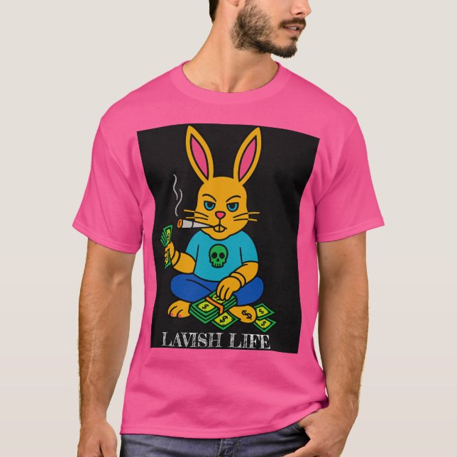 Bad Bunny x Lavish Life Graphic Tee (Front)