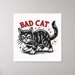 Bad Cat Canvas Print
