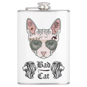 Bad Cat Hip Flask