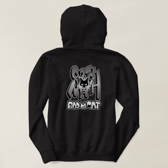 BAD CAT SERIES – Street Rebel Cat Hoodie (Design Back)