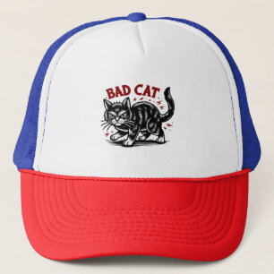 Bad Cat Trucker Hat