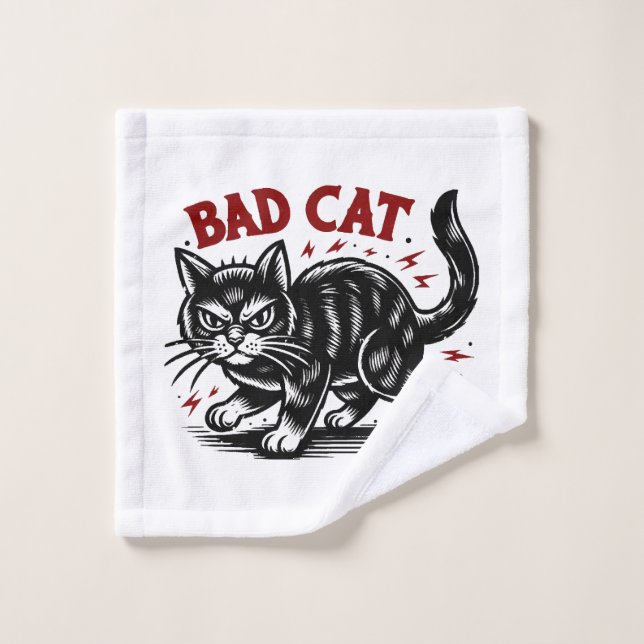 Bad Cat Wash Cloth (Wash Cloth)