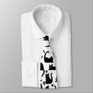 Bad Cats Knocking Stuff Over Tie