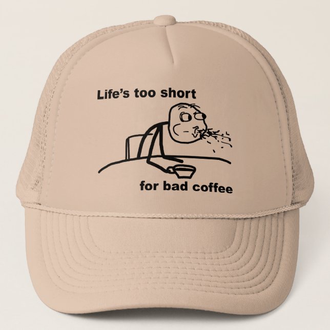 Bad Coffee Trucker Hat (Front)