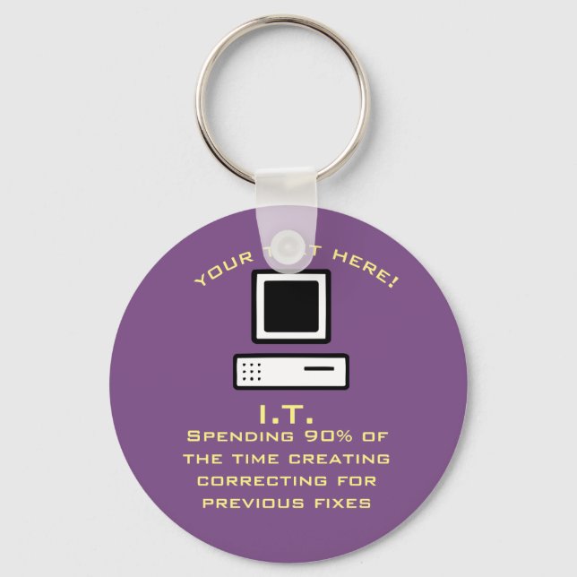 Bad Computer science Key Ring (Front)