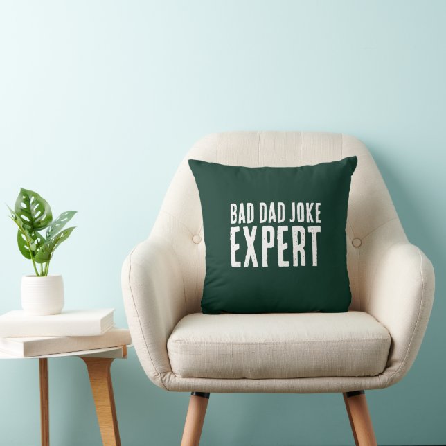 Bad Dad Joke Expert BOLD TYPOGRAPHY Cushion (Chair)