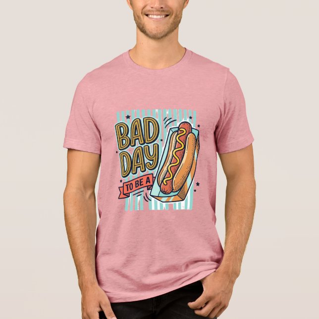 Bad Day Hot Dog Retro Vector Shirt Design_1 (Front)
