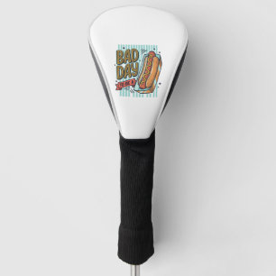 Bad Day Hot Dog Retro Vector Shirt Design_1 Golf Head Cover