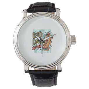Bad Day Hot Dog Retro Vector Shirt Design_1 Watch